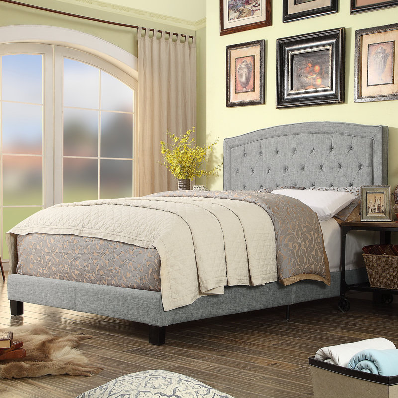 Andover Mills™ Pascal Tufted Upholstered Low Profile Standard Bed & Reviews